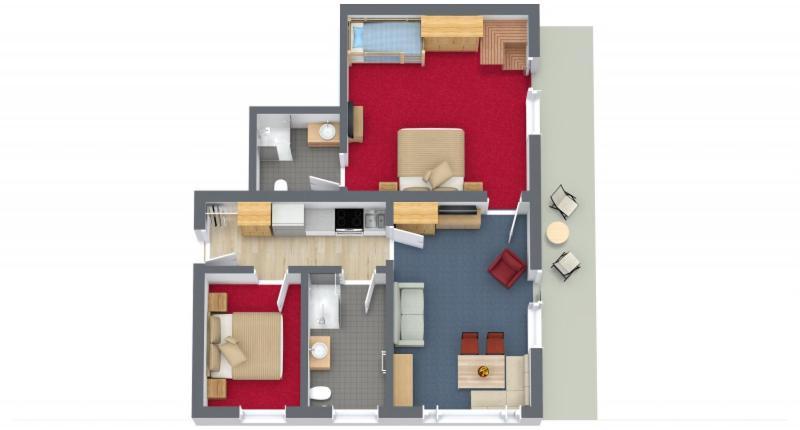 Appartement met 2 Slaapkamers met Sauna
